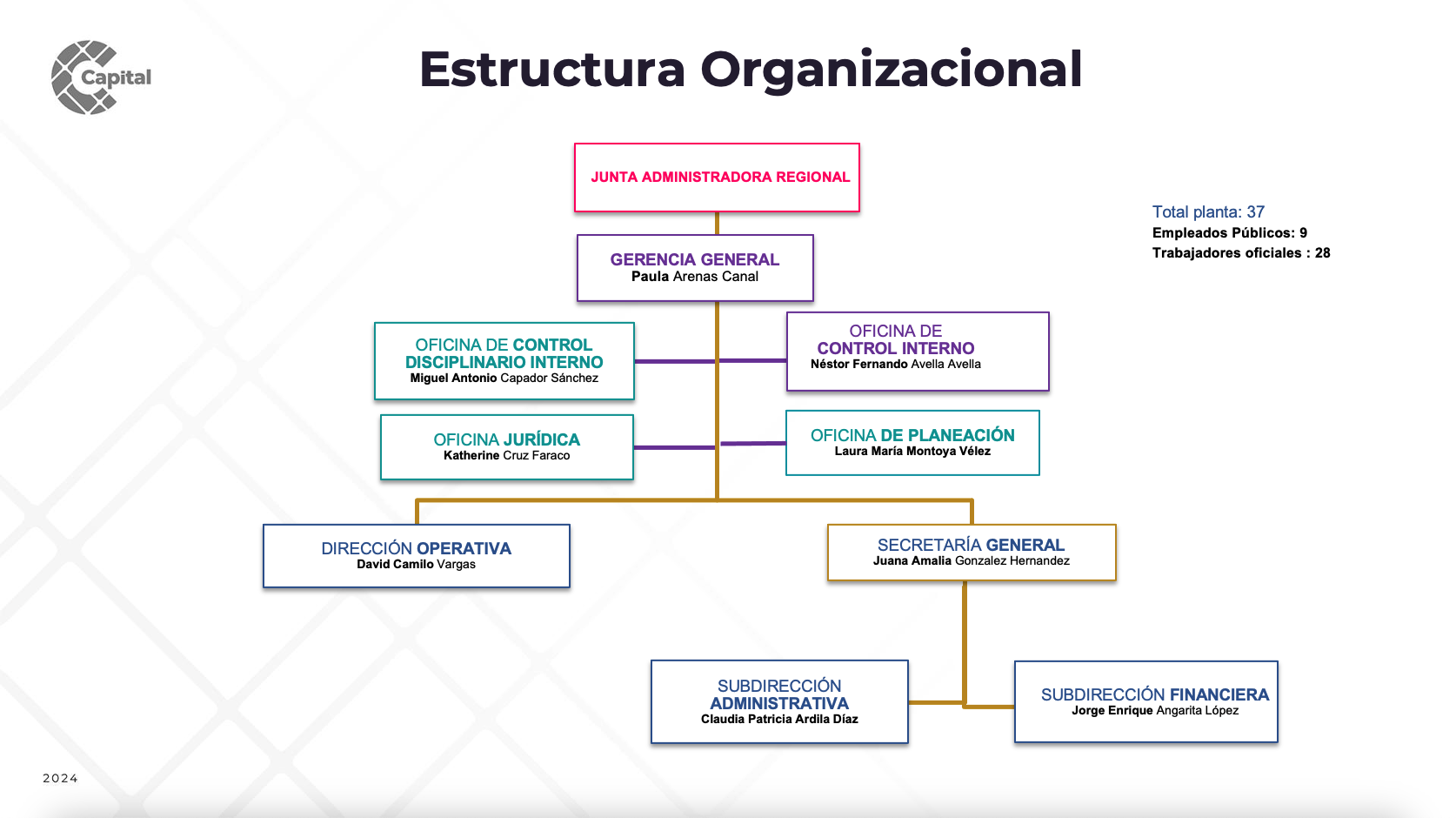 Organigrama Canal Capital