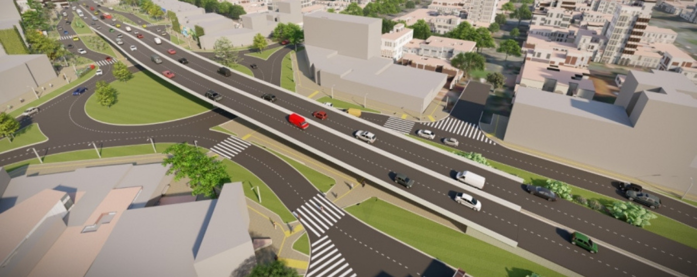 Render del corredor vial que une a la Calle 80 con otros municipios