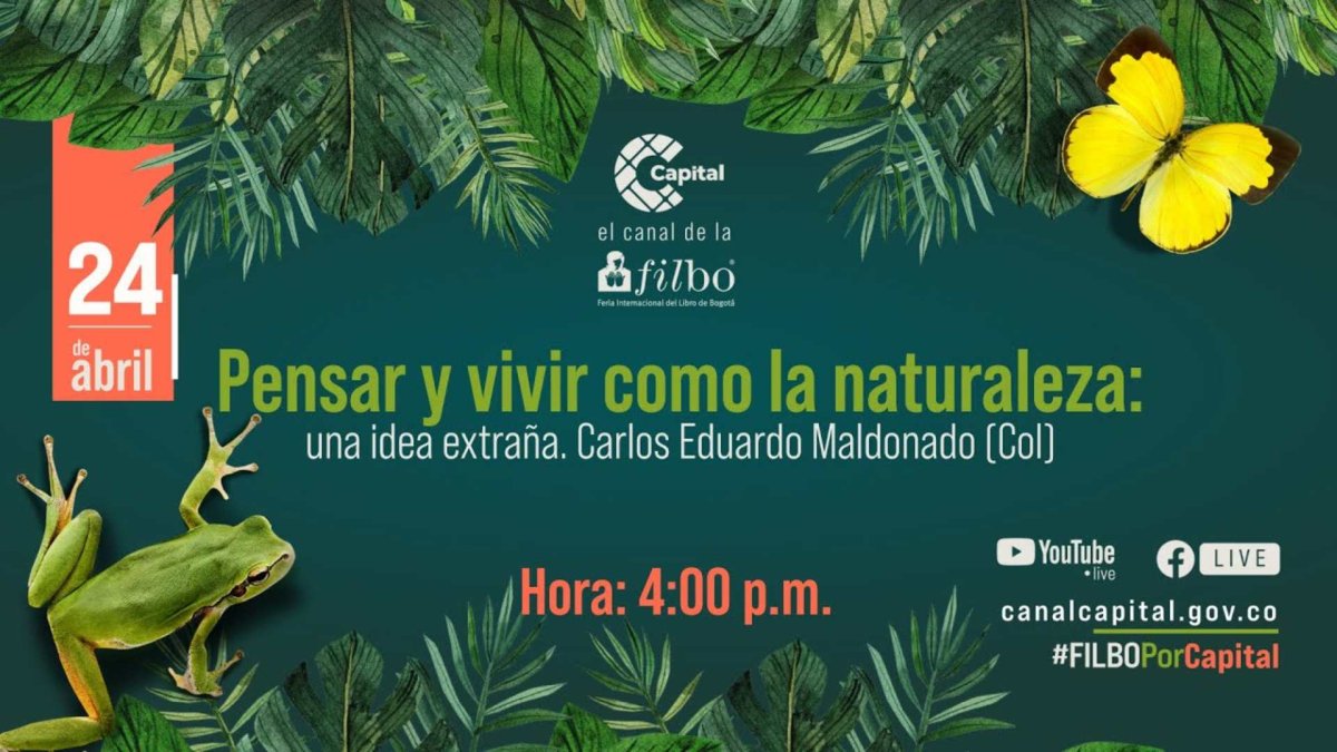 Portada charla Pensar y vivir como la naturaleza: una idea extraña