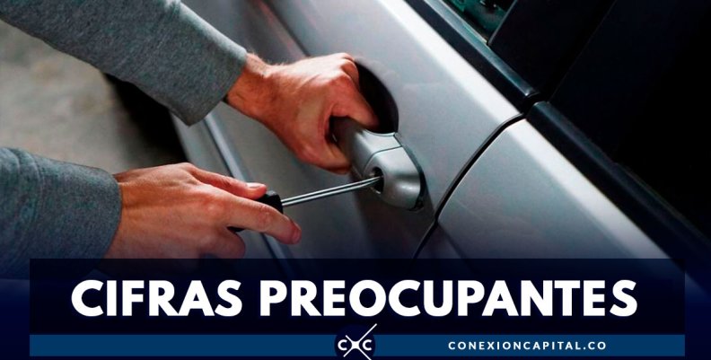 Bogotá: once vehículos son hurtados cada día