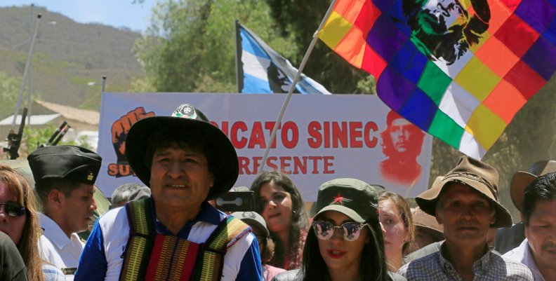 Bolivia's President Evo Morales arrives to La Higuera, where guerrilla leader Ernesto Che Guevara was executed, for an event to commemorate Che Guevara's 50th death anniversary, La Higuera Bolivia's President Evo Morales arrives to La Higuera, where guerrilla leader Ernesto Che Guevara was executed, for an event to commemorate Che Guevara's 50th death anniversary, La Higuera