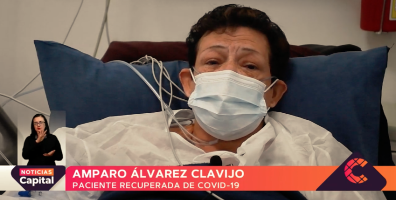 Amparo Álvarez Clavijo tiene 65 años y tras varios días en una UCI, regresa a casa. Esta es su historia Amparo Álvarez Clavijo tiene 65 años y tras varios días en una UCI, regresa a casa. Esta es su historia