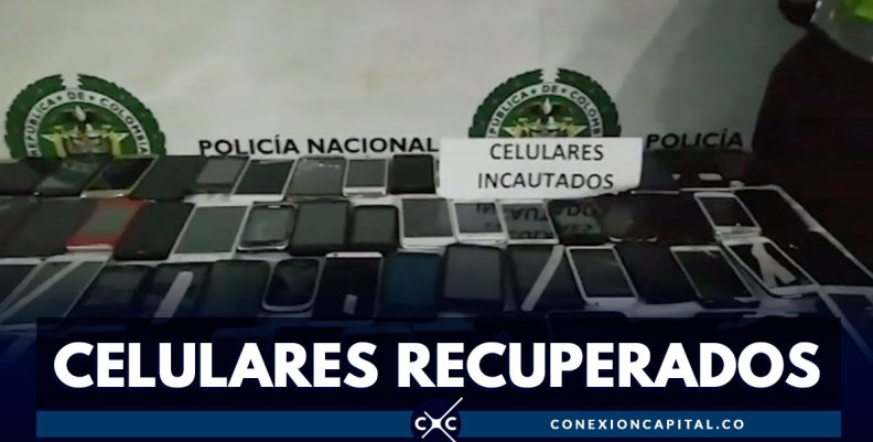 Autoridades recuperaron cerca de 124 celulares robados Autoridades recuperaron cerca de 124 celulares robados