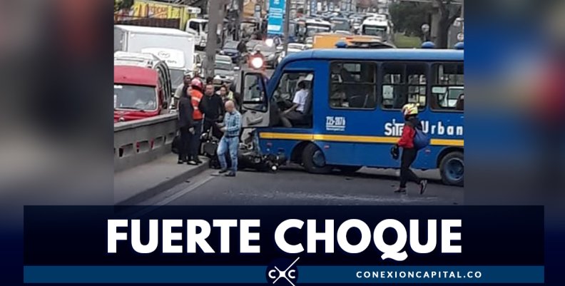 Accidente de bus SITP deja seis personas heridas Accidente de bus SITP deja seis personas heridas