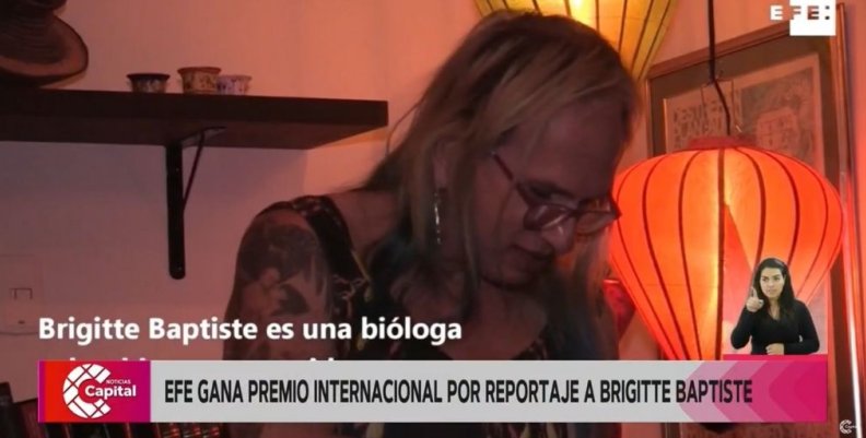 EFE gana premio internacional por reportaje a Brigitte Baptiste EFE gana premio internacional por reportaje a Brigitte Baptiste