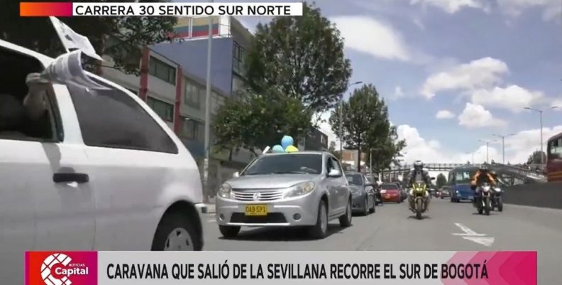 Una caravana de vehículos salió a recorrer el sur de la ciudad desde la Sevillana Una caravana de vehículos salió a recorrer el sur de la ciudad desde la Sevillana