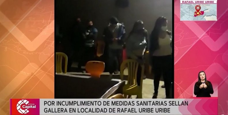 Cierran una gallera en Bogotá por incumplimiento de medidas sanitarias Cierran una gallera en Bogotá por incumplimiento de medidas sanitarias