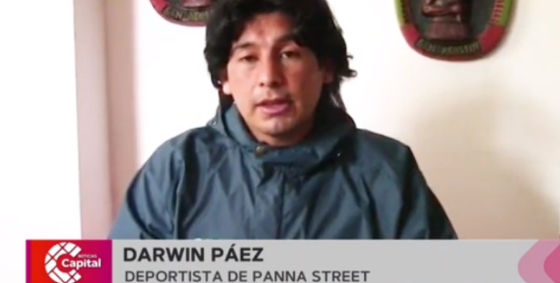 Darwin Páez, deportista panna street. Darwin Páez, deportista panna street.