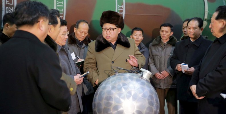 FILE PHOTO: North Korean leader Kim Jong Un meets scientists and technicians in the field of researches into nuclear weapons FILE PHOTO: North Korean leader Kim Jong Un meets scientists and technicians in the field of researches into nuclear weapons