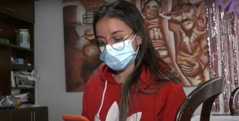Joven victima de robo bancario Joven victima de robo bancario