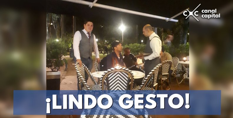 Un “embolador” se lleva una gran sorpresa en restaurante de Bogotá Un “embolador” se lleva una gran sorpresa en restaurante de Bogotá