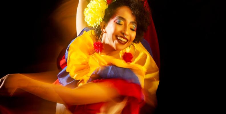 Bailarina de cumbia