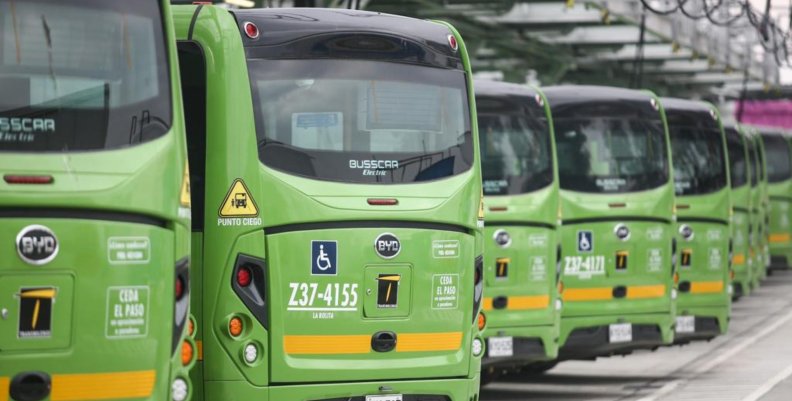 La Rolita Buses verdes