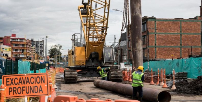 Intercambiador vial de la calle 72 Obra en construcción