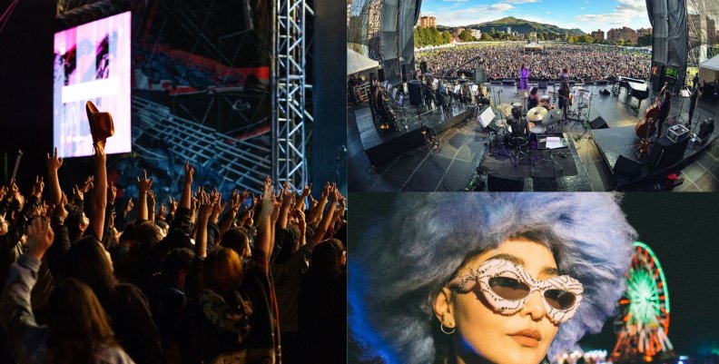 Imágenes extraídas de los principales festivales musicales de Bogotá