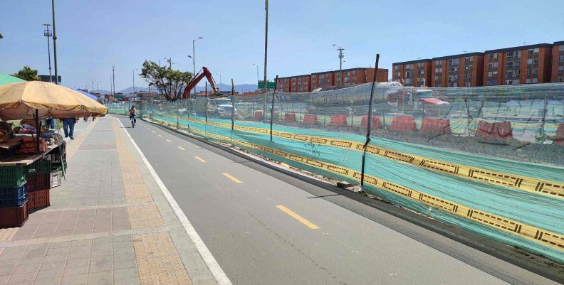 Imagen: Alcaldía de Bogotá Tramo de ciclorruta en el sur de Bogotá