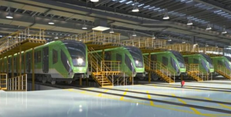 Metro de Bogotá Render de los trenes que se usarán en el Metro de Bogotá