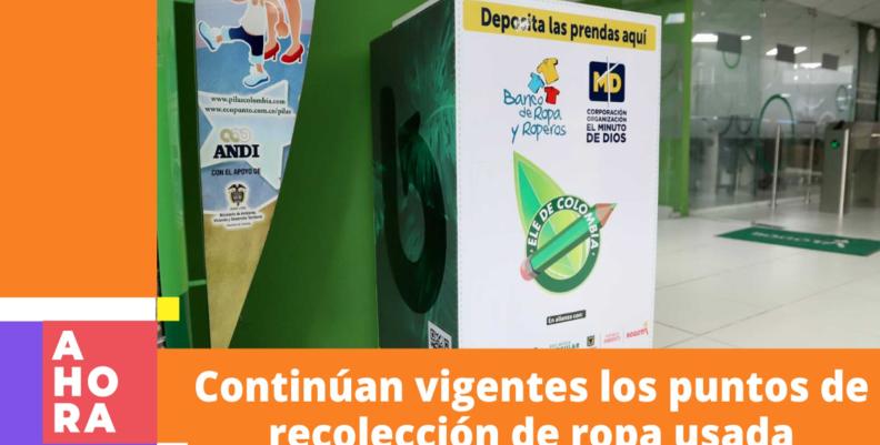 Puntos de recolección de ropa usada