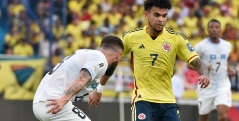 Ni la Selección Colombia ni las Leonas pudieron ganar Luis Díaz en el partido de Colombia contra Uruguay en Barranquilla