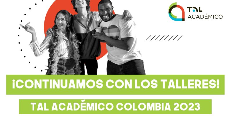Una mujer y dos hombres jóvenes abrazados Una mujer y dos hombres jóvenes abrazados y título sobre TAL Académico. Foto: pieza gráfica Red TAL