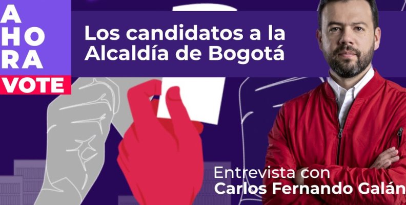 Carlos Fernando Galán, candidato a la Alcaldía de Bogotá Carlos Fernando Galán en la imagen