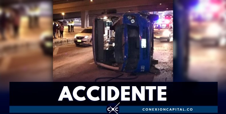Bus del SITP se volcó en la Av. Boyacá con calle 26 Bus del SITP se volcó en la Av. Boyacá con calle 26