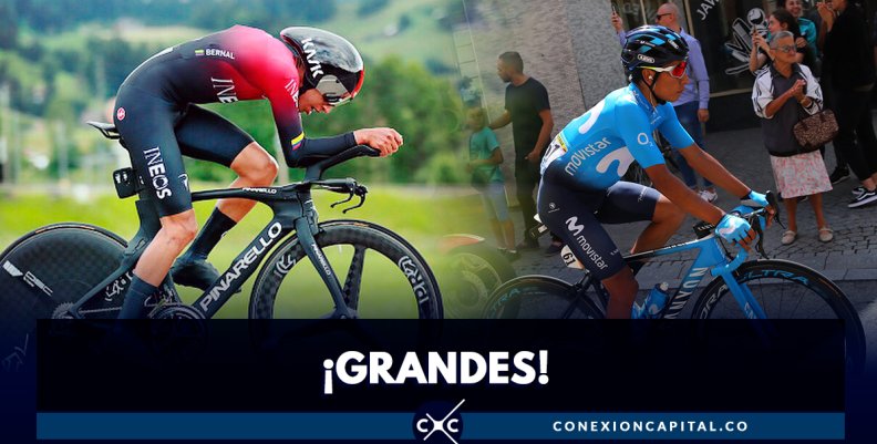 Egan Bernal y Nairo Quintana, en el top 10 de la general del Tour de Francia Egan Bernal y Nairo Quintana, en el top 10 de la general del Tour de Francia