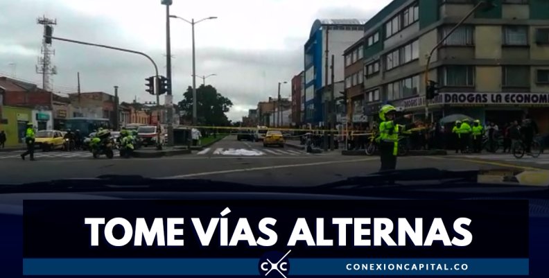 Muere ciclista en accidente de tránsito en Chapinero Muere ciclista en accidente de tránsito en Chapinero