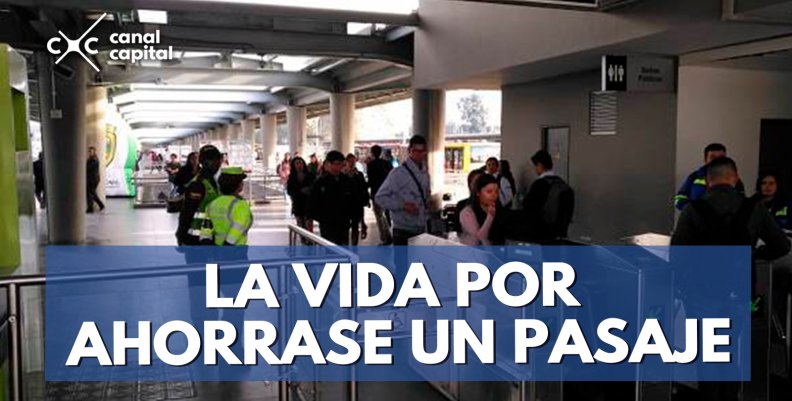 colados en TransMilenio colados en TransMilenio