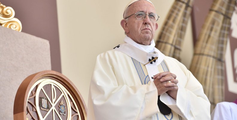 Pope Francis leads a mass at the Huanchaco beach in Trujillo Pope Francis leads a mass at the Huanchaco beach in Trujillo