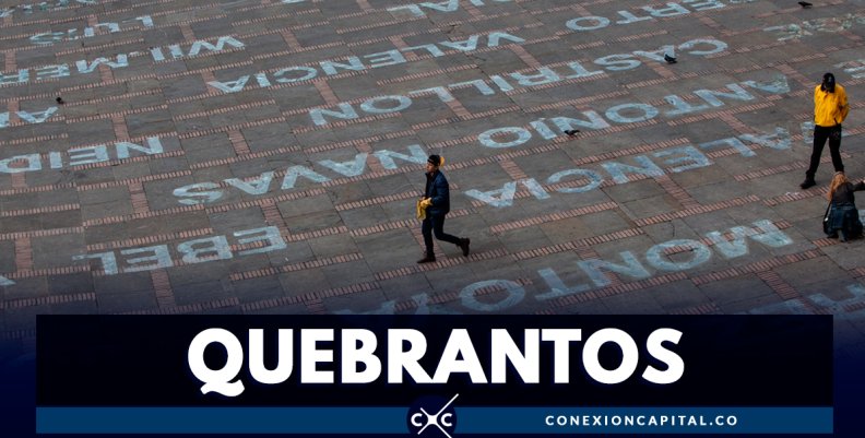 "Quebrantos", una acción de duelo que honra la muerte de líderes asesinados "Quebrantos", una acción de duelo que honra la muerte de líderes asesinados