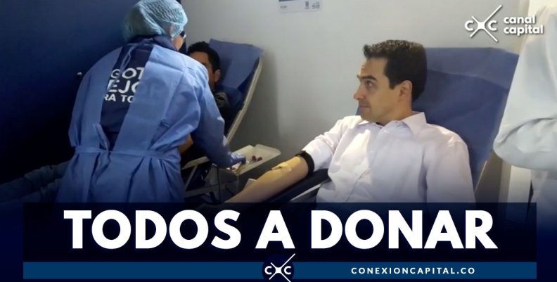 Instalan primer punto fijo de donación de sangre en Bogotá Instalan primer punto fijo de donación de sangre en Bogotá