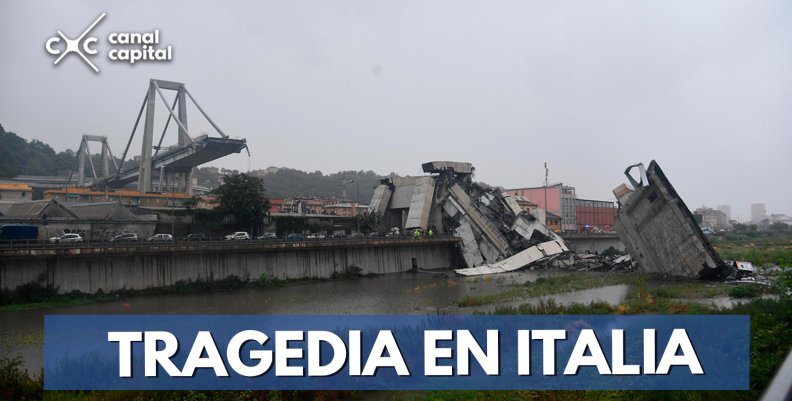 Derrumbe de un puente en Italia deja al menos 30 muertos Derrumbe de un puente en Italia deja al menos 30 muertos