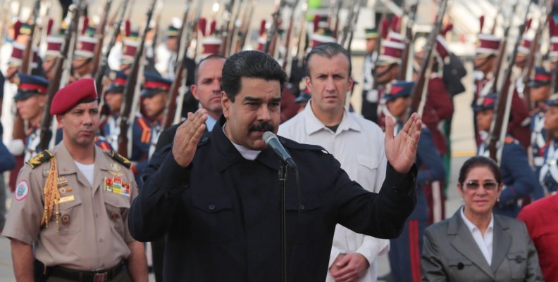 Venezuela's President Nicolas Maduro speaks after his arrival at the Simon Bolivar airport in La Guaira Venezuela's President Nicolas Maduro speaks after his arrival at the Simon Bolivar airport in La Guaira