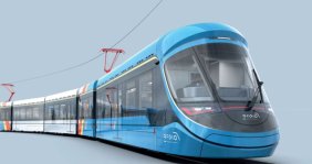 Un tren azul