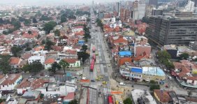 Vista panorámica de Bogotá desde los cerros