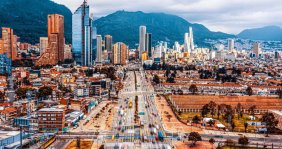 Vista panorámica de Bogotá desde los cerros