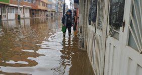 Barrio inundado 