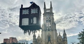 La casa en el aire obra de la BOG25 en el Parque de Lourdes