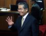 FILE PHOTO: Peru's former president Alberto Fujimori arrives to attend his trial at the Special Police Headquarters in Lima
