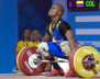 Santiago Rodallegas, en el mundial de pesas.