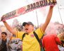 Hincha de la Selección Colombia en Bogotá