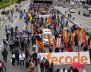 Marcha de FECODE sobre la Calle 26 el 12 de junio de 2024