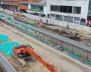 Imagen de las obras del Metro de Bogotá sobre la Avenida Caracas