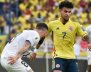 Luis Díaz en el partido de Colombia contra Uruguay en Barranquilla