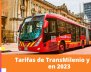 Bus de TransMilenio pasando por la calle 13