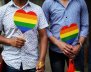 People attend the Gay Pride Parade in San Salvador