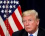 U.S. President Donald Trump attends a briefing on hurricane recovery efforts in Dallas, Texas