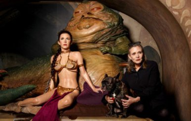 Imagen tomada del Twitter de @carrieffisher