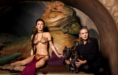 Imagen tomada del Twitter de Carrie Fisher